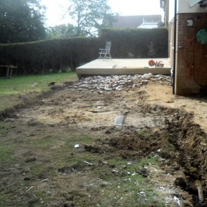 Natural Stone Patio Before
