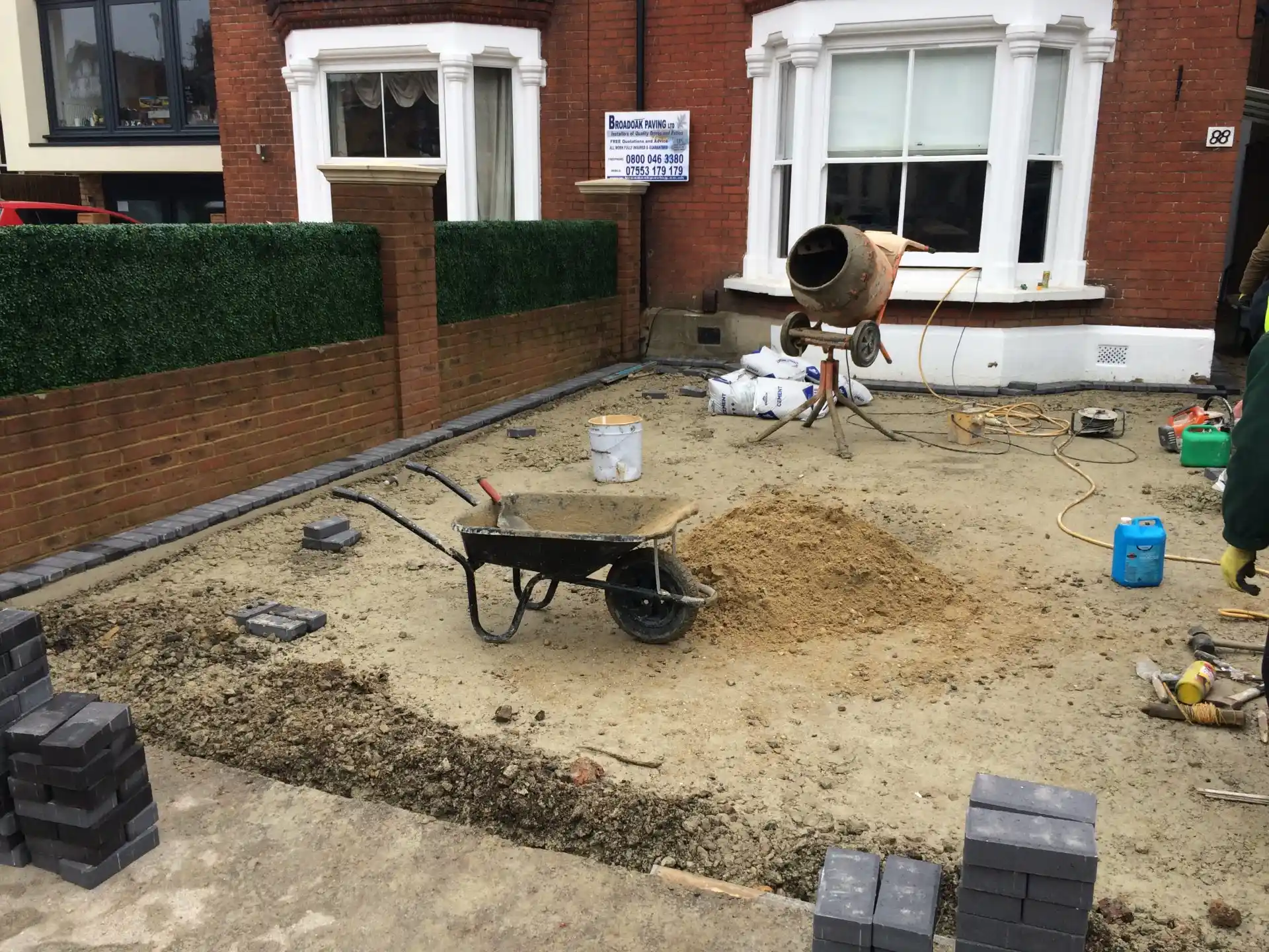 Tarmac drive before 1 Hastings