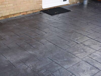 Coloured concrete driveway Crowborough
