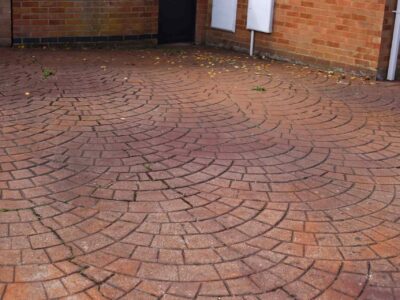 Crowborough pressed concrete driveway